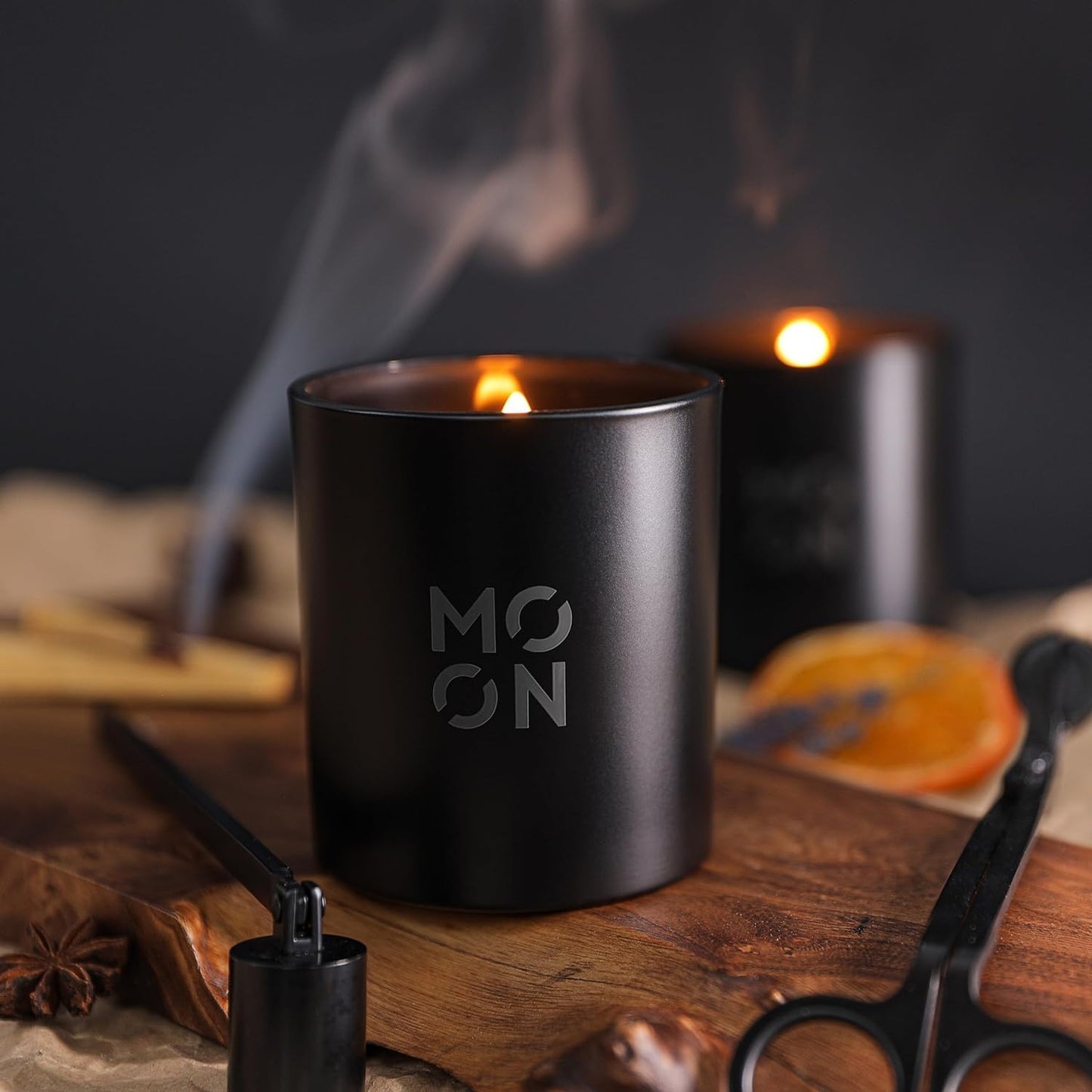 Scented Candles for Men & Women by | Wood Wick Candles That Crackle | Coconut Candle |Clean Non Toxic Candles |Luxury Candles |Coconut Jar Candles|