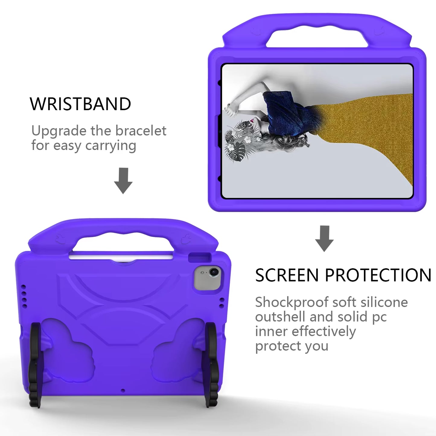 Case Tab M9 TB-310FU 9 Inch 2023 Kids Thumbs up EVA Stand Shockproof Tablet Cover