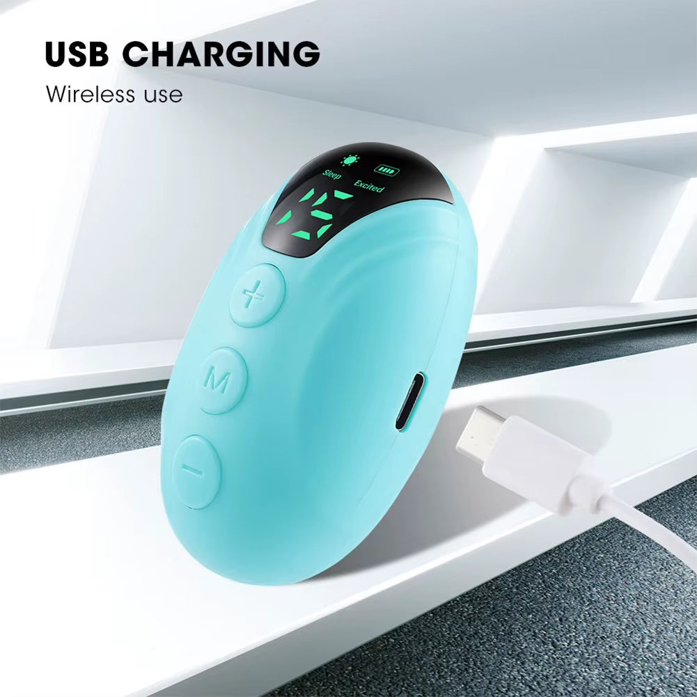 Handheld Sleep Machine Sleep Aid Device 2 Modes Smart Sleep Instrument USB Charging Microcurrent Sleep Aid for Sleep Improving