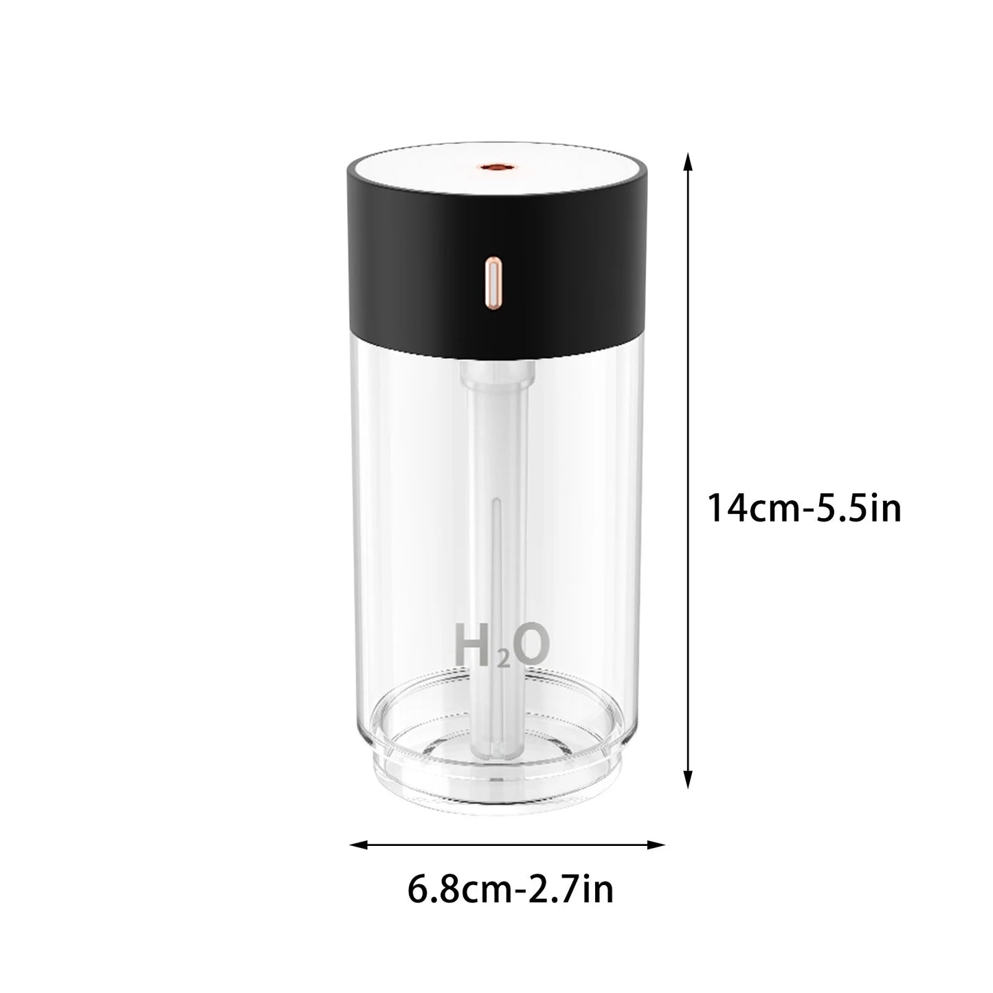 Cool Mist Humidifier Small Humidifier 280Ml Desktop Humidifier Quiet Operation Night Lighting Function Two Spray Modes Automatic Shutdown of Bedroom Room and Office