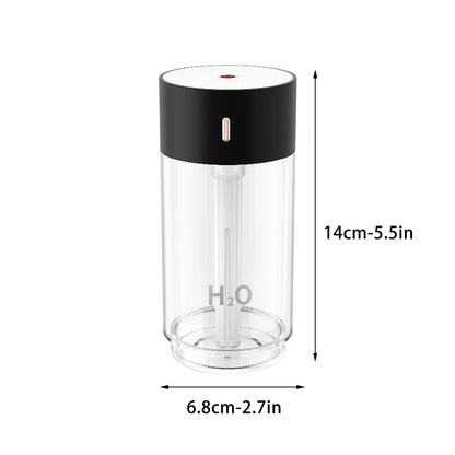 Cool Mist Humidifier Small Humidifier 280Ml Desktop Humidifier Quiet Operation Night Lighting Function Two Spray Modes Automatic Shutdown of Bedroom Room and Office