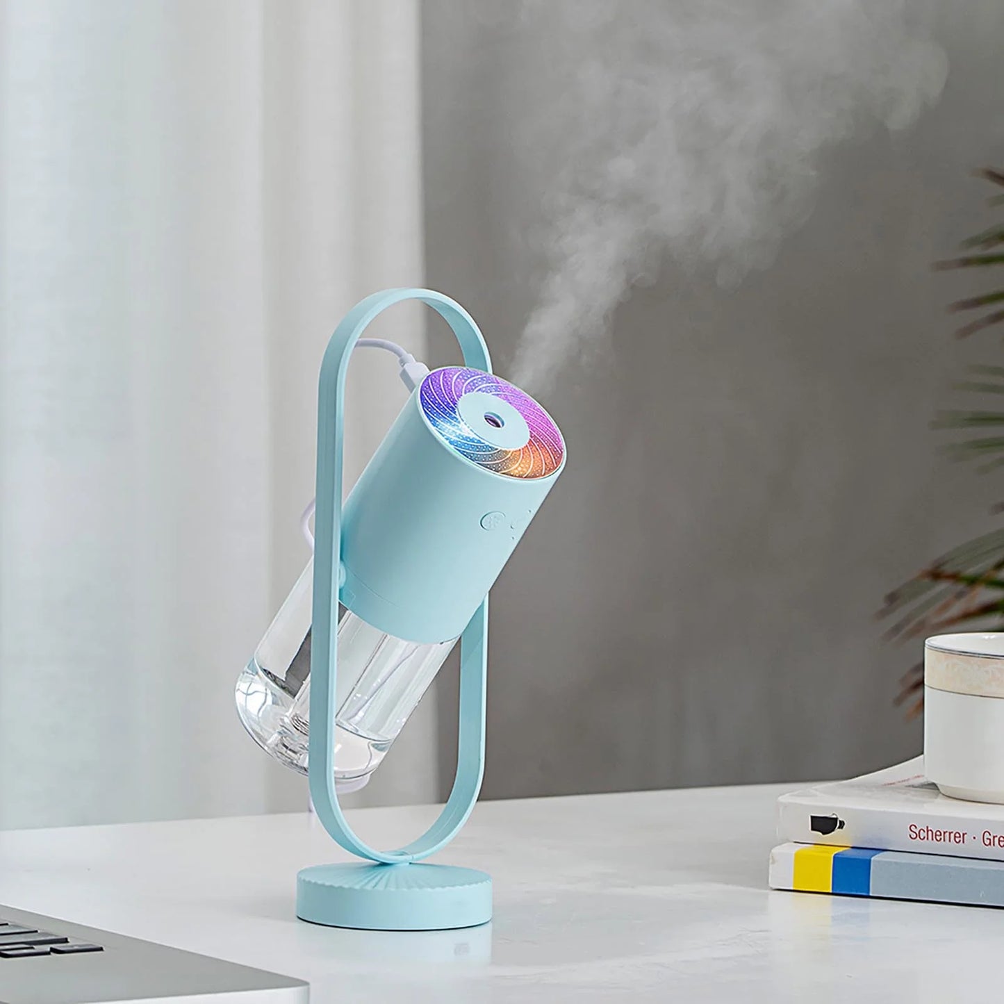 Cool Mist Humidifier Humidifier Desktop Mini Humidifier Aroma Diffuser 360° Angle for Bedroom Room Office Car Living Room and Dining Room