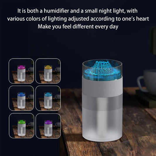 Simulated Volcano Colorful Vibes Light Humidifier Plug-In Humidifier Water Replenishment Humidifier on Clearance