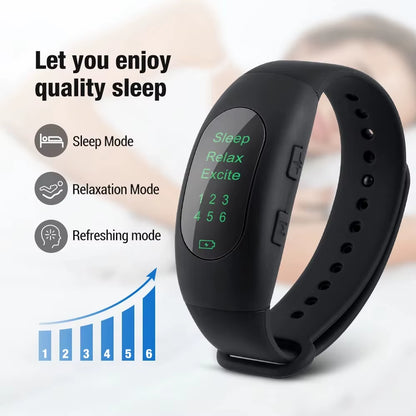 CES Sleep Aid anti Snore Wristwatch Sleep Device Help Sleep Relieve Anxiety Fast Sleep Microcurrent Pulse Improve Sleep Quality