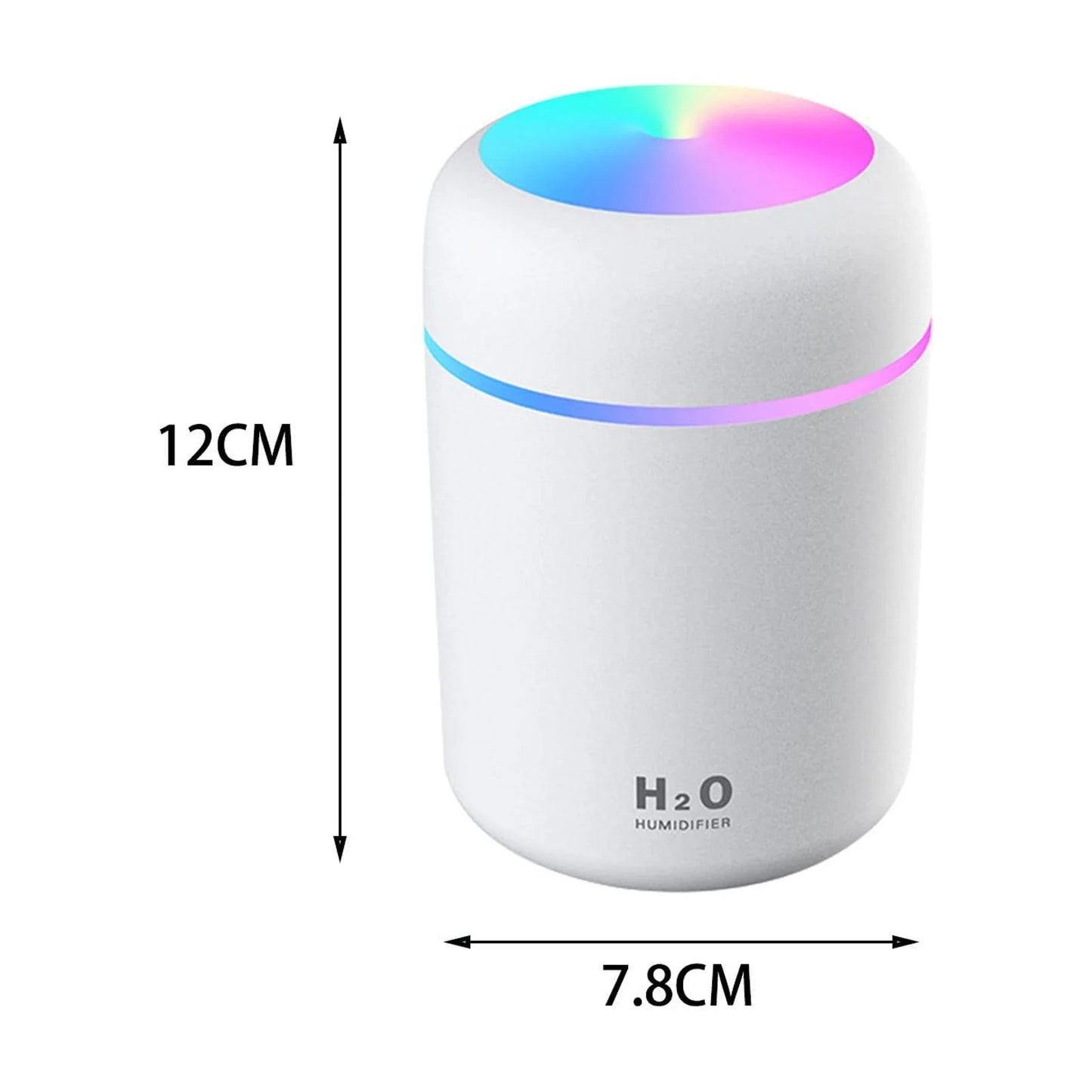 Colorful Cool Mini Humidifier, Usb Desktop Humidifier for Bedroom,Office Room, Car,Etc. Auto Shut-Off, 2 Mist Modes, Super Quiet.