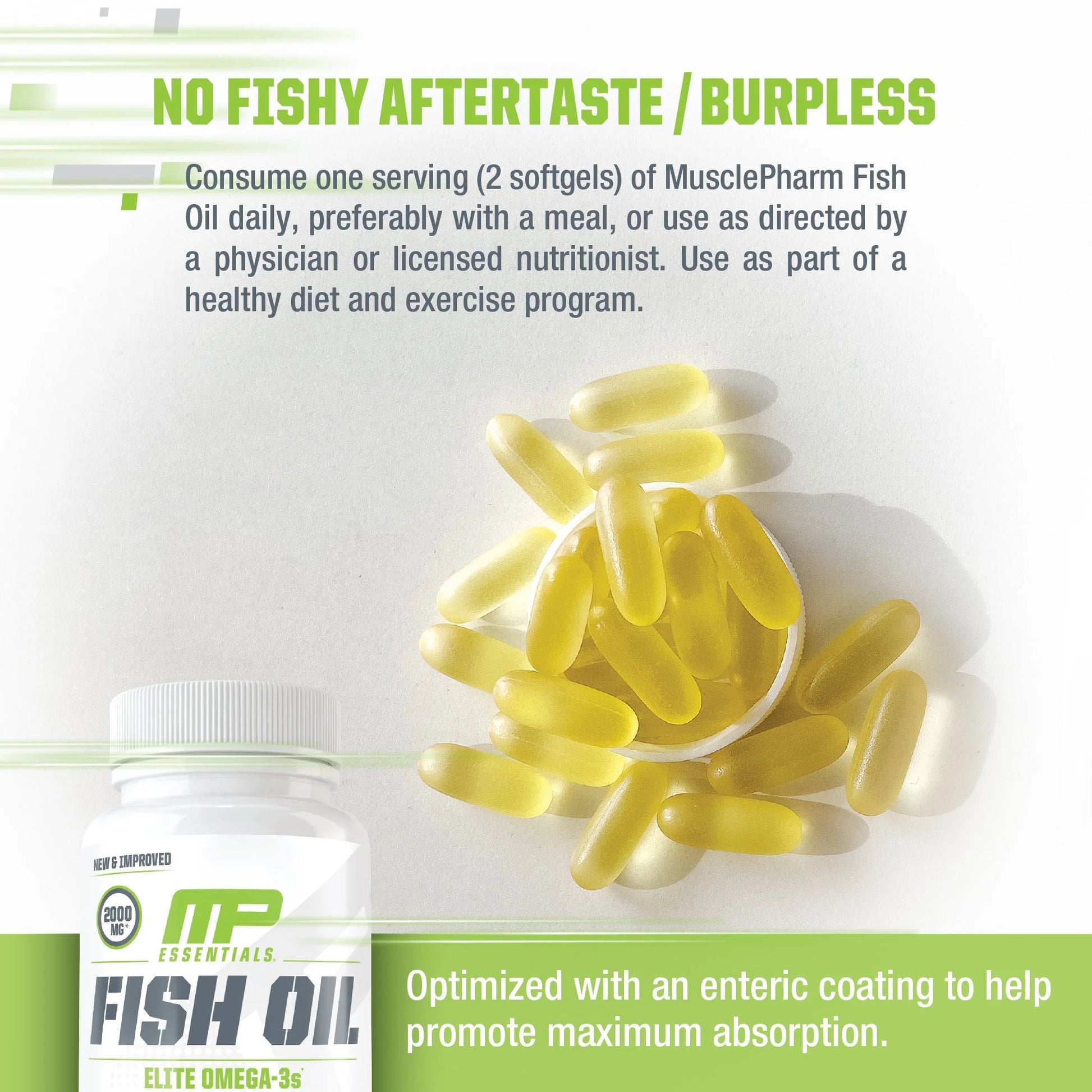 Essentials®, Fish Oil, 2,000 Mg, 60 Softgels (1,000 Mg per Softgel)