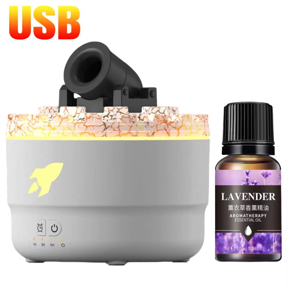 Volcanic Crack Light Cannon Blast Aroma Humidifier Cannons Humidifier Essential Oil Diffuser Aromatherapy Humidifier Diffuser