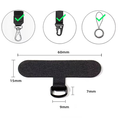 10/5/1Pcs Universal Tpu Mobile Phone Anti-Lost Lanyard Card Gasket Nylon Detachable Phone Hanging Cord Strap Patch Tether Pad