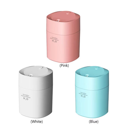 Portable Air Humidifier Essential Oil Aromatic Diffuser Silent Desktop Humidifier USB Charging for Office Bedroom