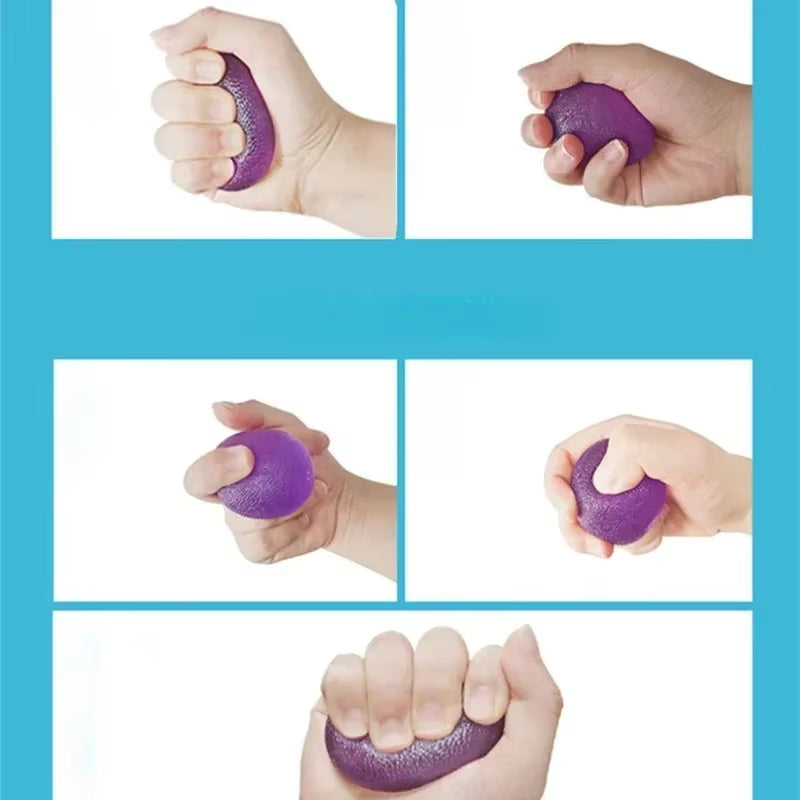 Grip Ball Silicone Massage Hand Acupoint Finger Exercise Equipment Release Pressure Blood Circulation Strength Training Healthy